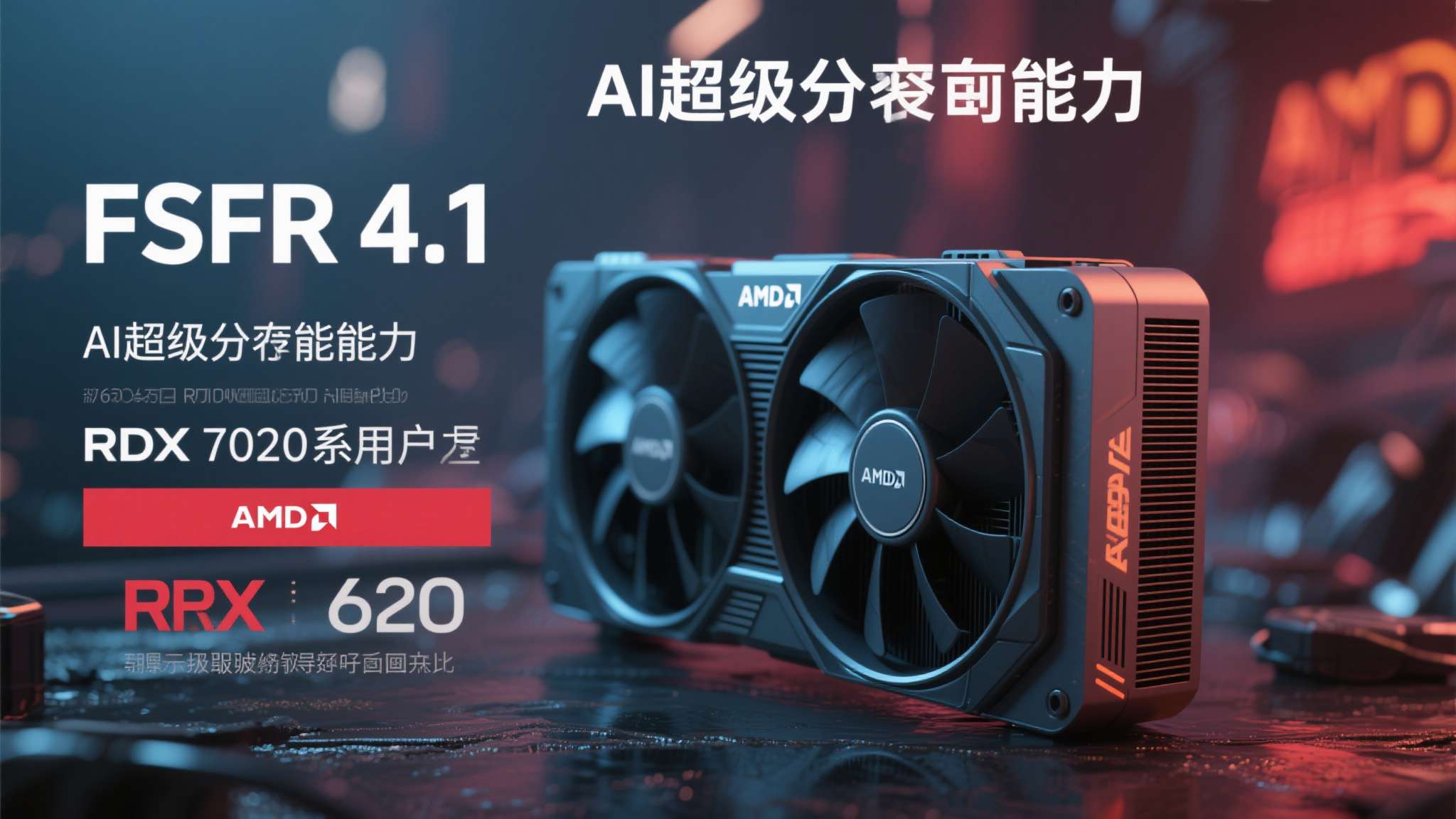 AMD发布新驱动FSR 4.1正式实装,AI超分时代全面到来 值得注意的是,FSR 4.1的AI超分能力并非只向RX 7000系列开放,AMD