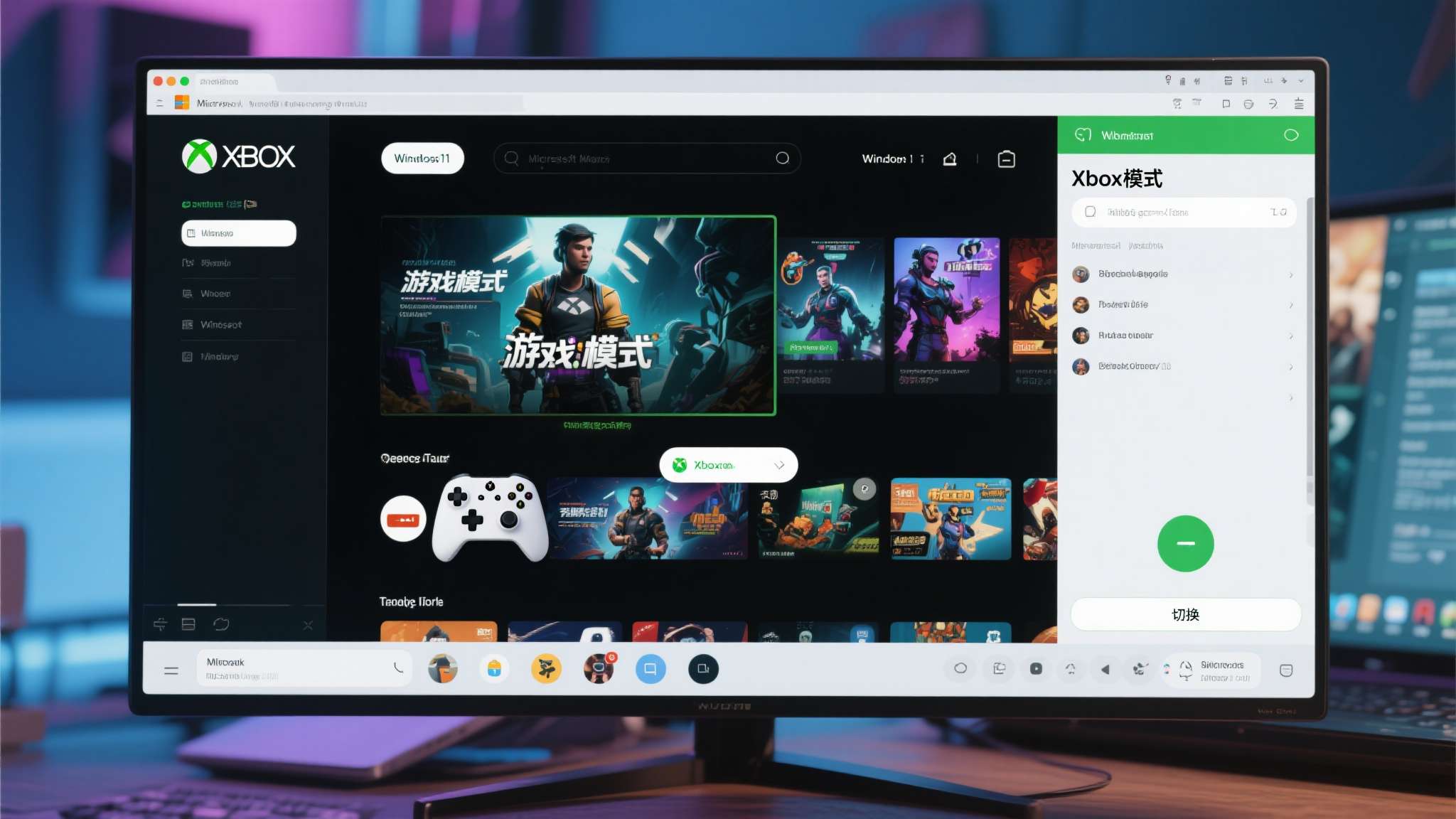 "Xbox模式"本质上是微软为Windows&nbsp;11量身打造的沉浸式游戏界面，类似